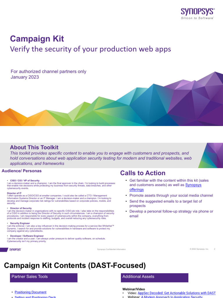 2023 WhiteHat Dynamic Campaign Kit | PDF