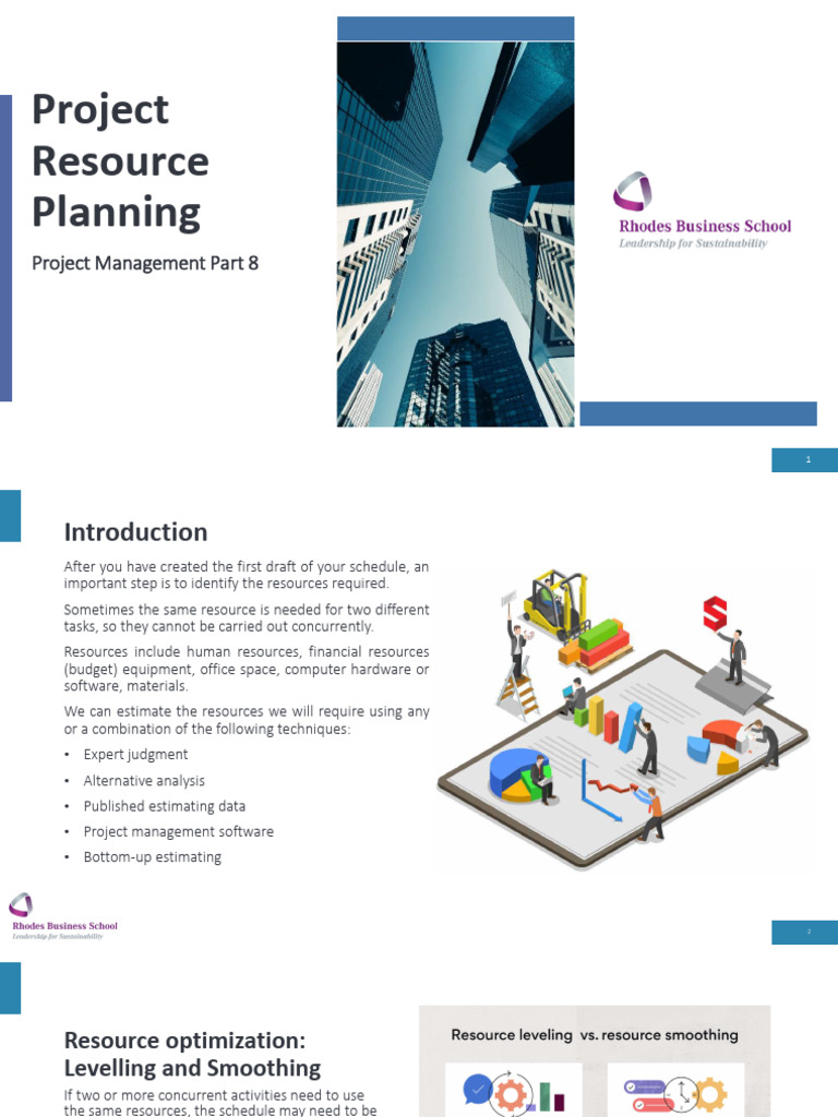 Part 8 Project Resource Planning | PDF | Project Management | Employment