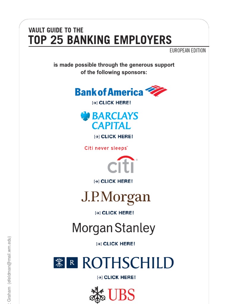 Top 25 Banking European Edition 10 Investment Banking Goldman Sachs