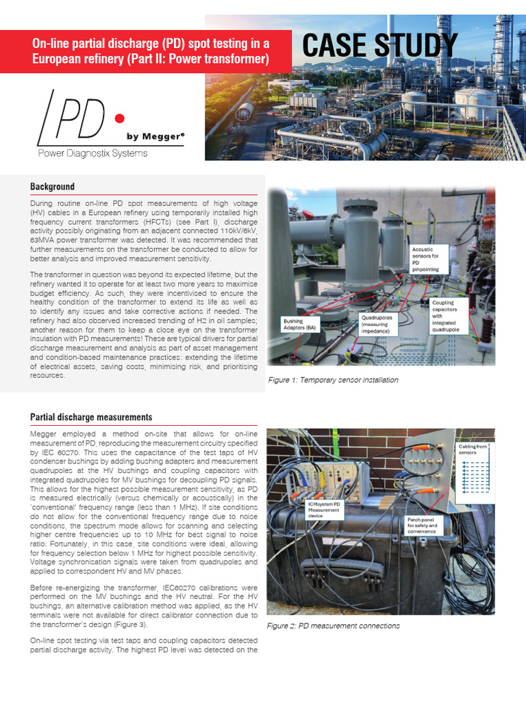 Online PD Testing of Power Transformer | PDF | Transformer | Computers