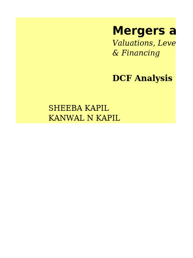 DCF Model | PDF