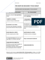 Diferencias Entre Grupo de Discusión y Focus Group (O Grupos Focales)