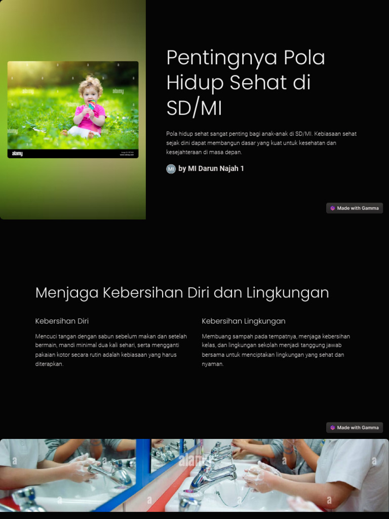 Pentingnya Pola Hidup Sehat Di SDMI | PDF