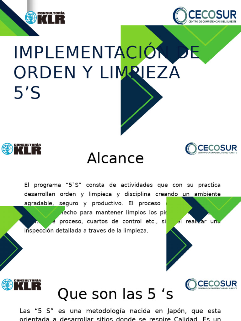 Presentación de Las 5 S CURSO | PDF