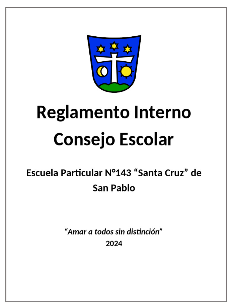 Reglamento Interno Consejo Escolar | PDF | Escuelas | Regulación