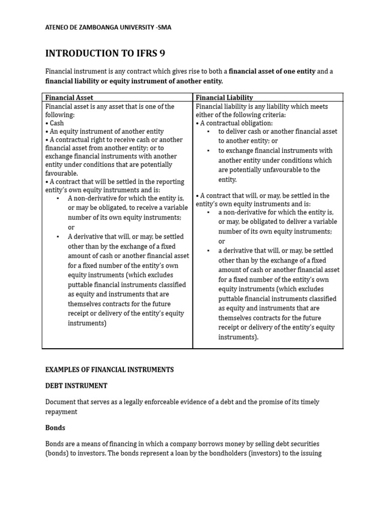 June 16 Introduction To Financial Assets | PDF