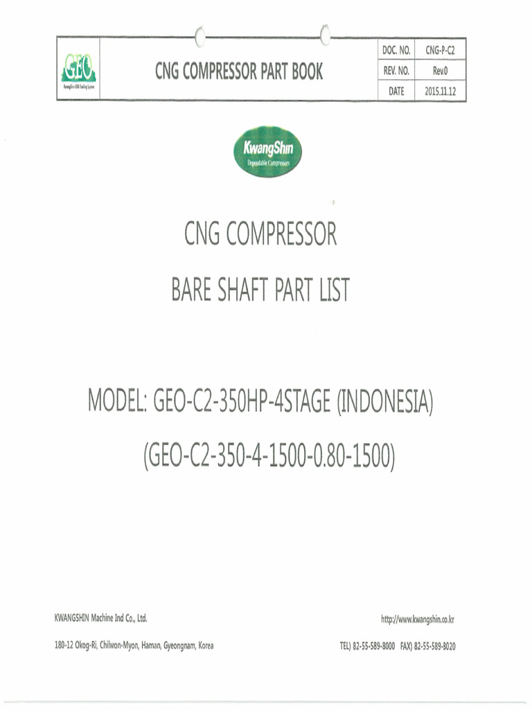 CNG Compressor Bare Shaft | PDF