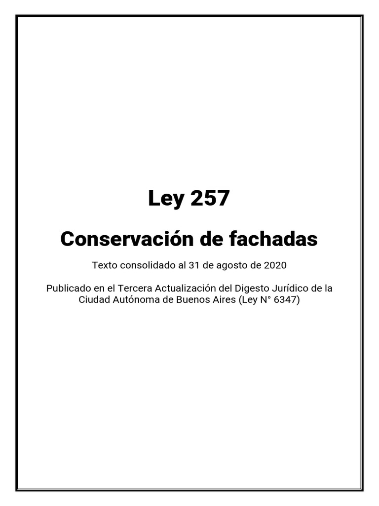 Ley 257 (Act2020) | PDF
