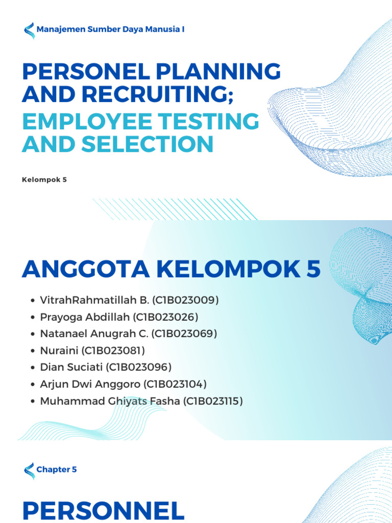 Personel Planning and Recruiting Employee Testing and Selection | PDF