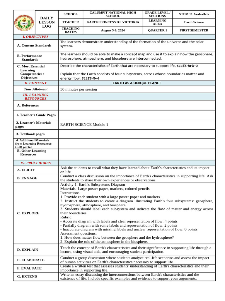 ES Week2 DLL | PDF