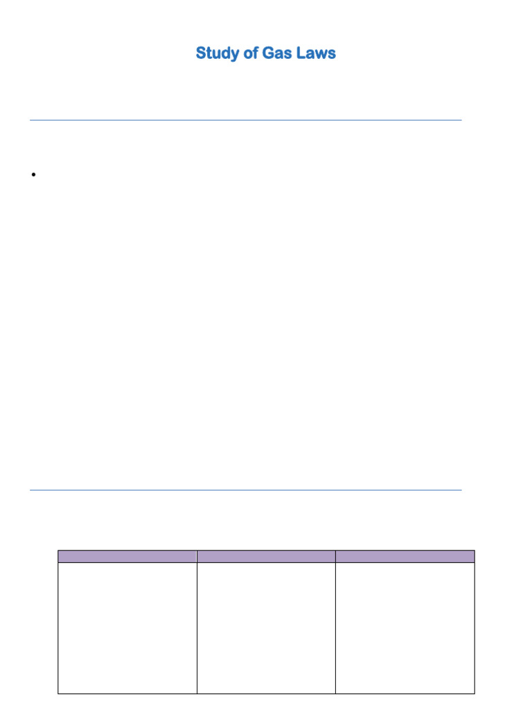 Study of Gas | PDF