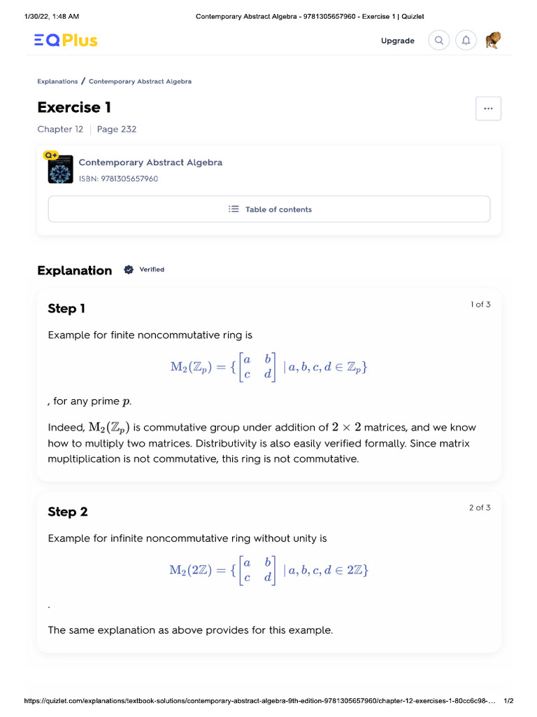 q1 Gallian Solution | PDF