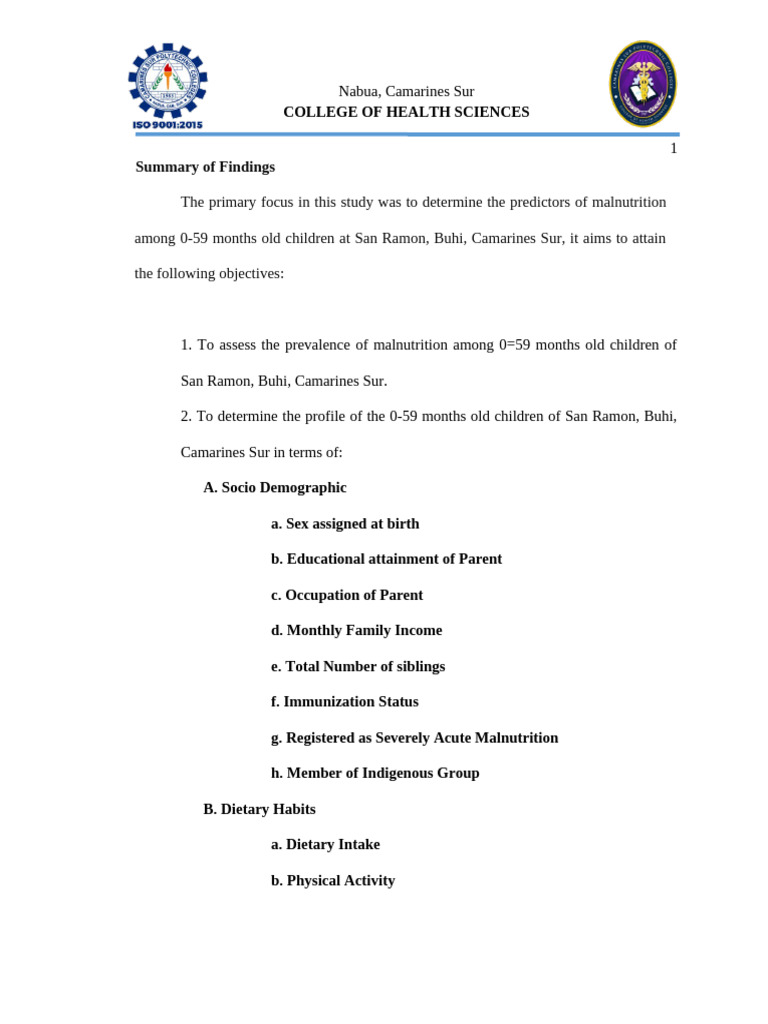 Summary of Findings | PDF