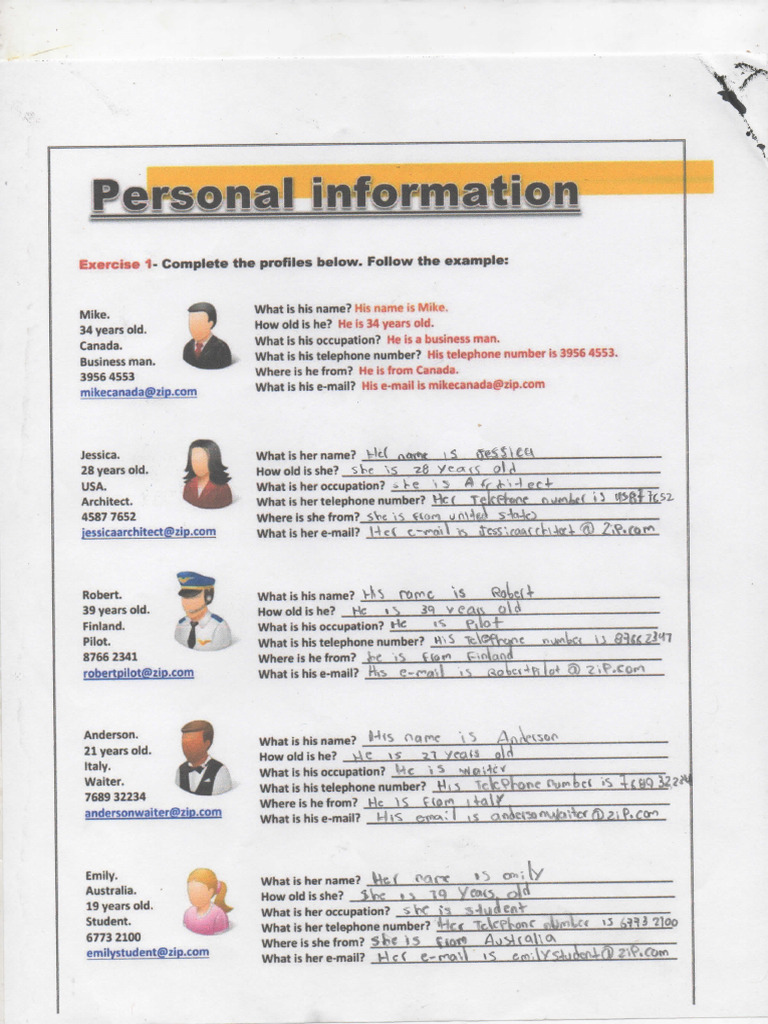 Personal Information | PDF