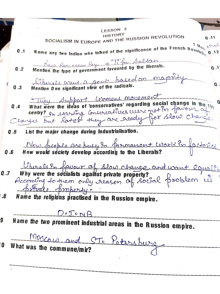 History CH 2 Assignment Question | PDF