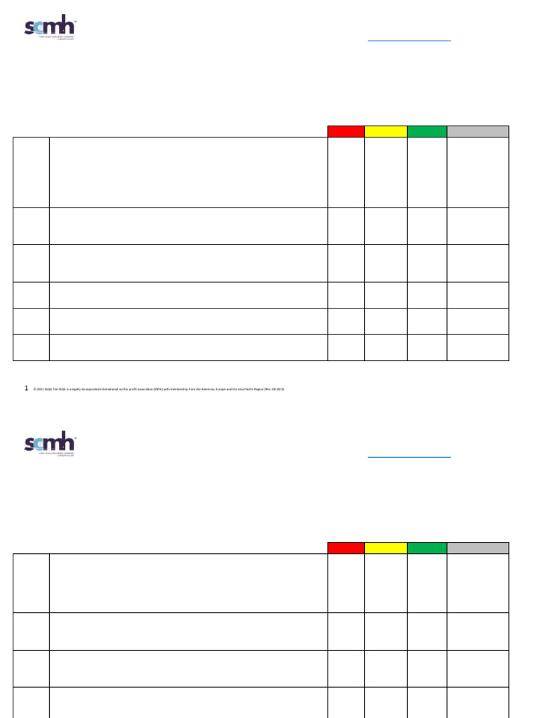SCMH 7.16.4 Master Scheduling Assessment Questionnaire 7DEC2021 | PDF