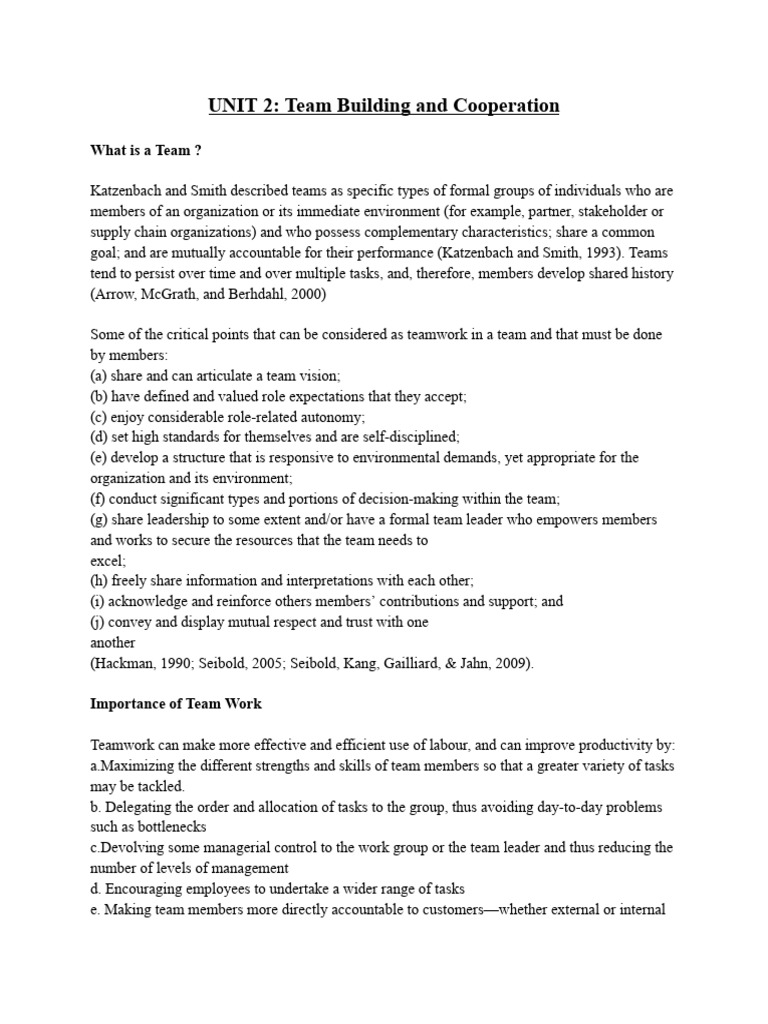 Team Building and Leadership Essentials | PDF | Negotiation | Goal