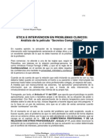 Etica e Intervencion en Problemas Clinicos - Analisis de La Pelicula Secretos Dos