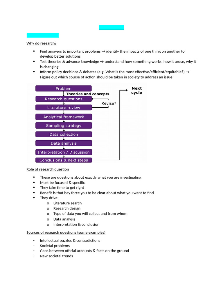 Research Skills (GSS) - Notes | PDF