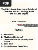 The SDL Library: Querying A Relational Database With An Ontology, Rules and The Jess Engine