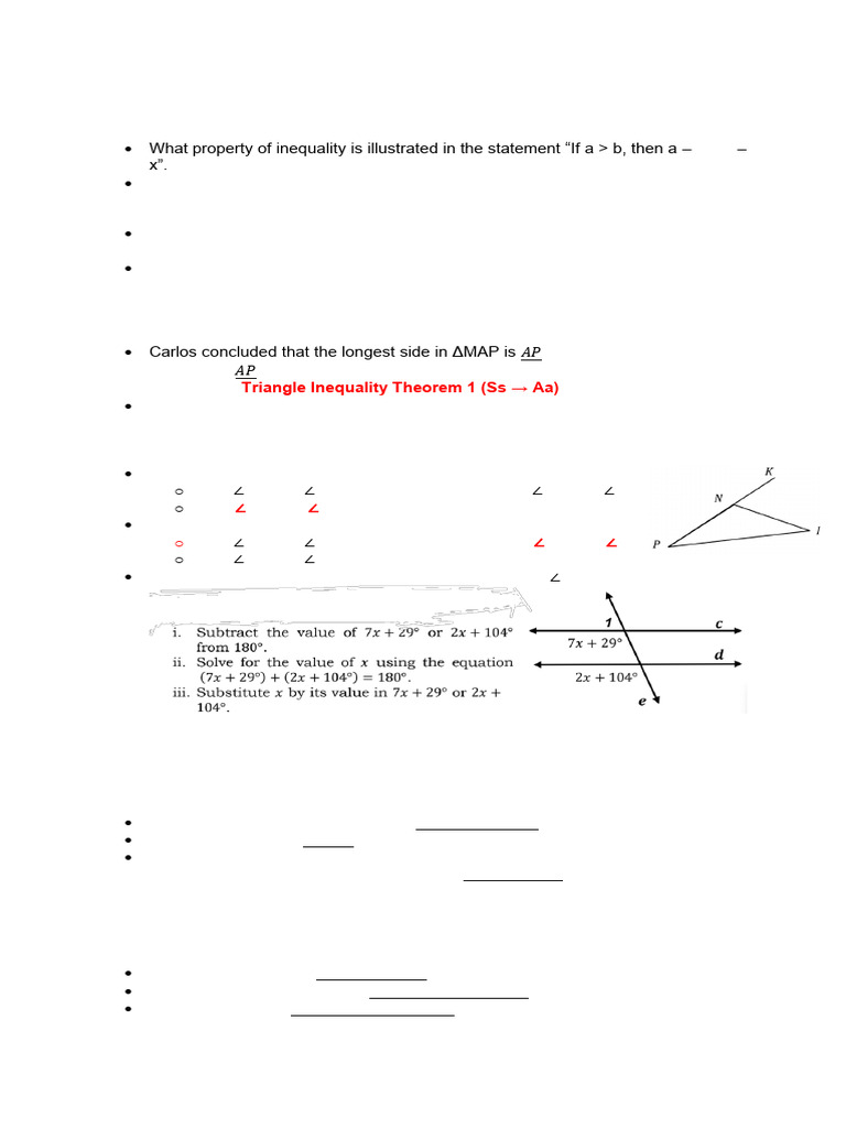 4th Quarter Math Reviewer | PDF