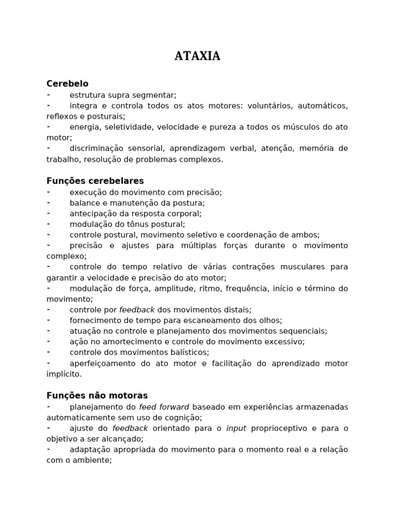 ATAXIA | PDF