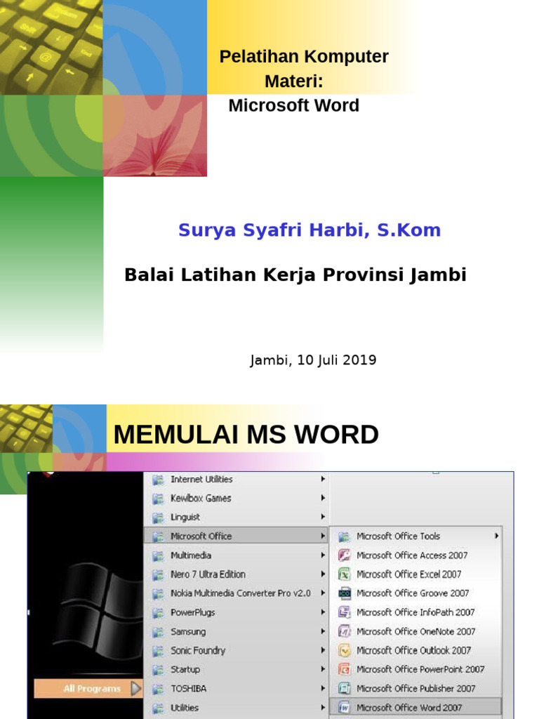 Ms Word | PDF
