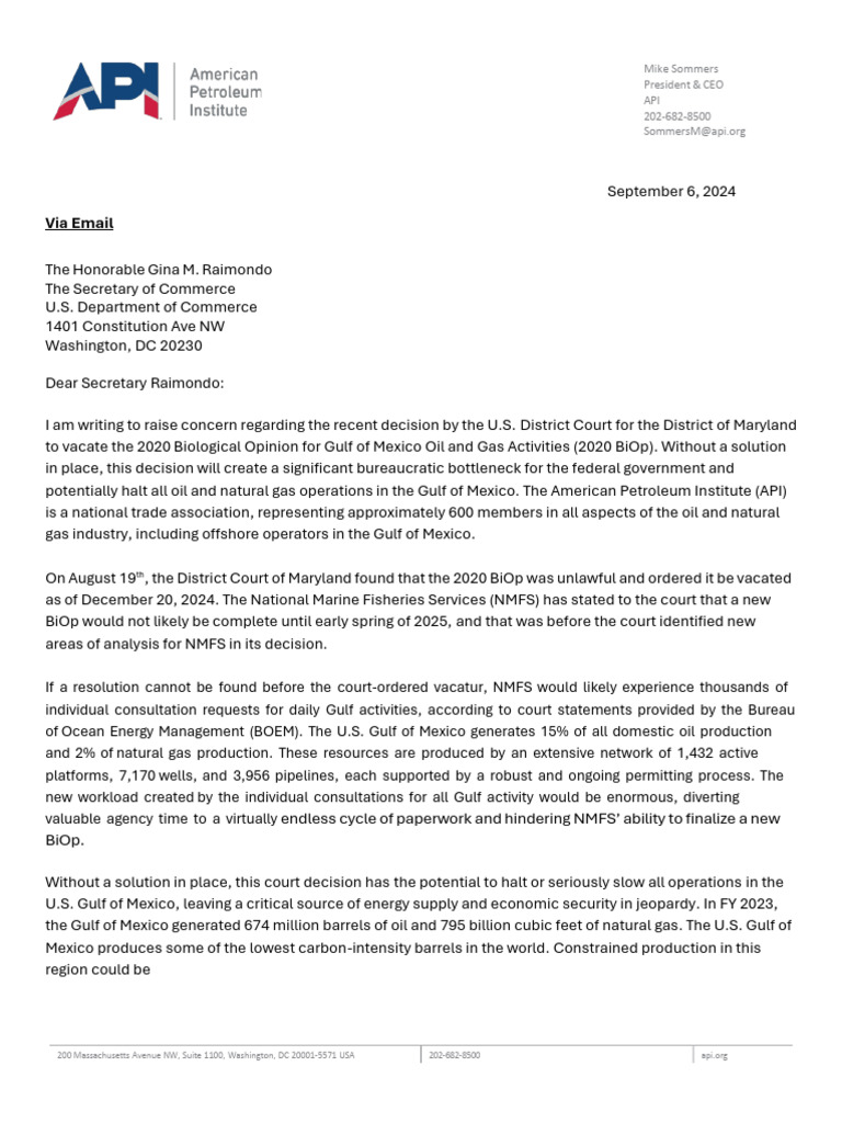 Api - Doc Letter 09-09-2024 | PDF