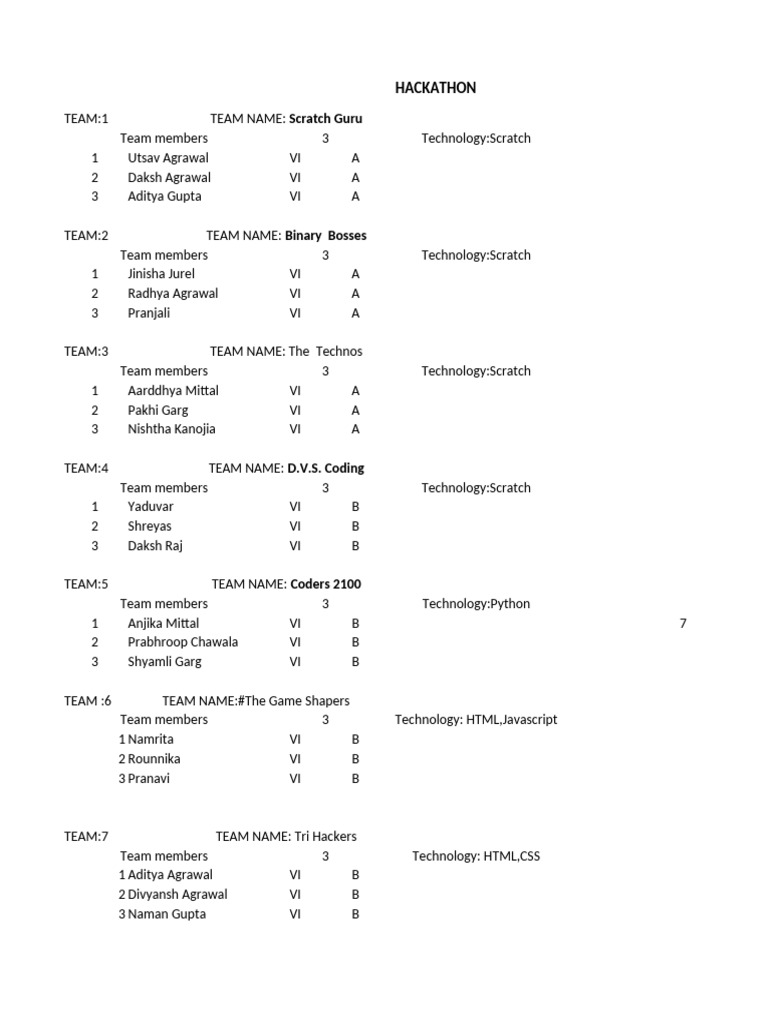 Hackathon 2024 | PDF