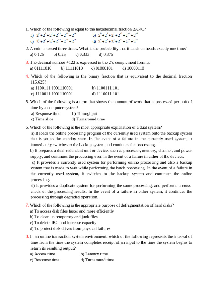 Computer Science Concepts and Problems | PDF | Backup | Input/Output