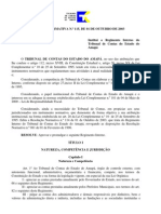 Regimento Tribunal Contas Amapá