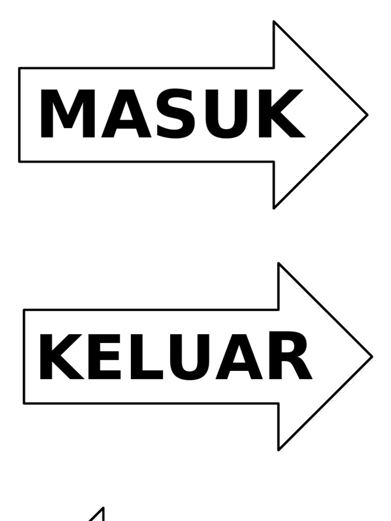 TULISAN KELUAR MASUK | PDF