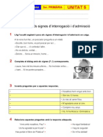 Exercicis Unitat 5 - Ortografia - Els Signes D'interrogació I D'admiració