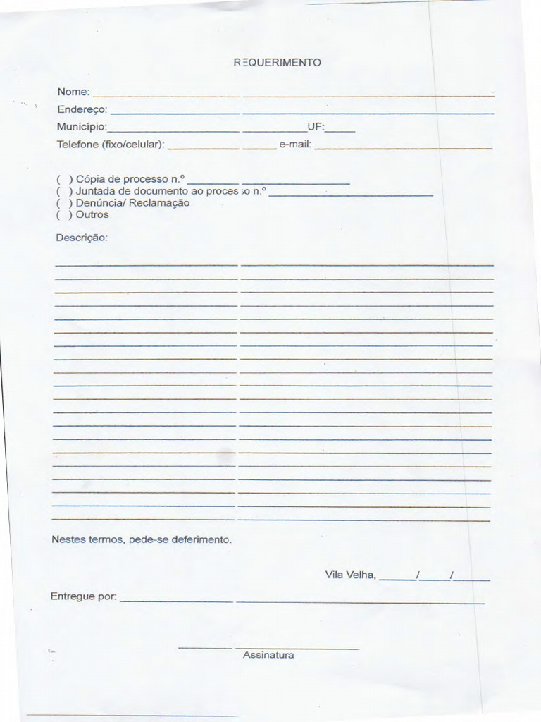 Requerimento Car Pdf