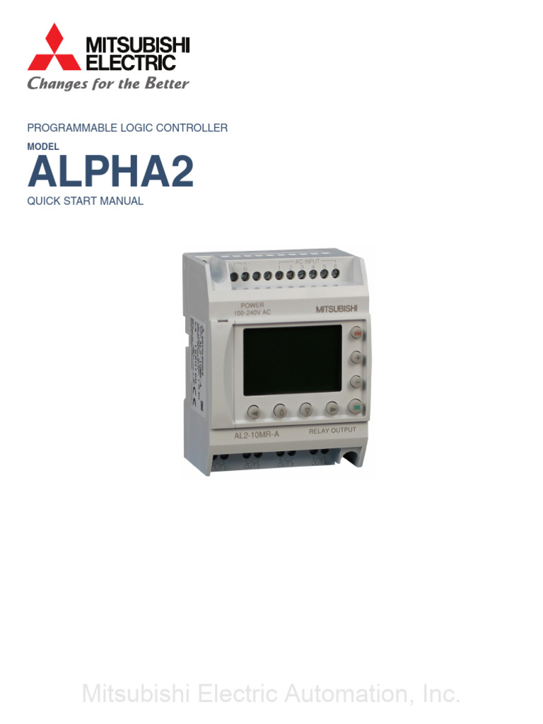 Alpha2 Series Controller Quick Start | PDF | Power Supply | Technology ...