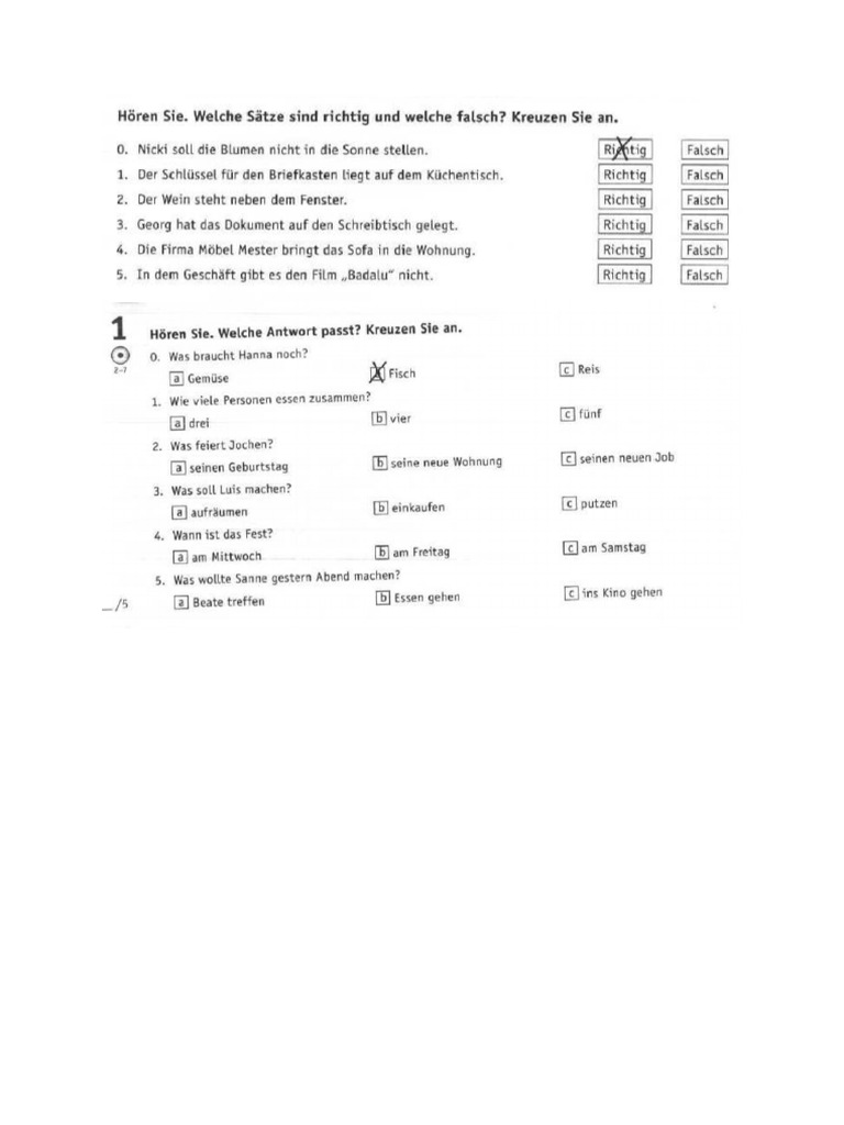 Test 1 A2 | PDF
