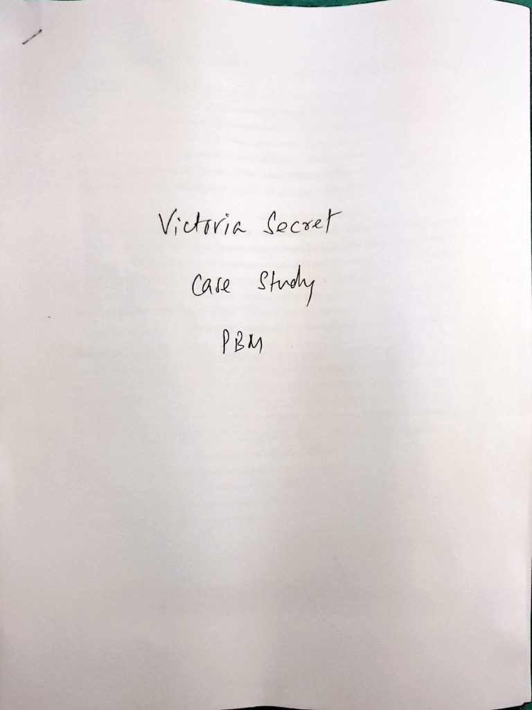 Victoria's Secret PBMA | PDF
