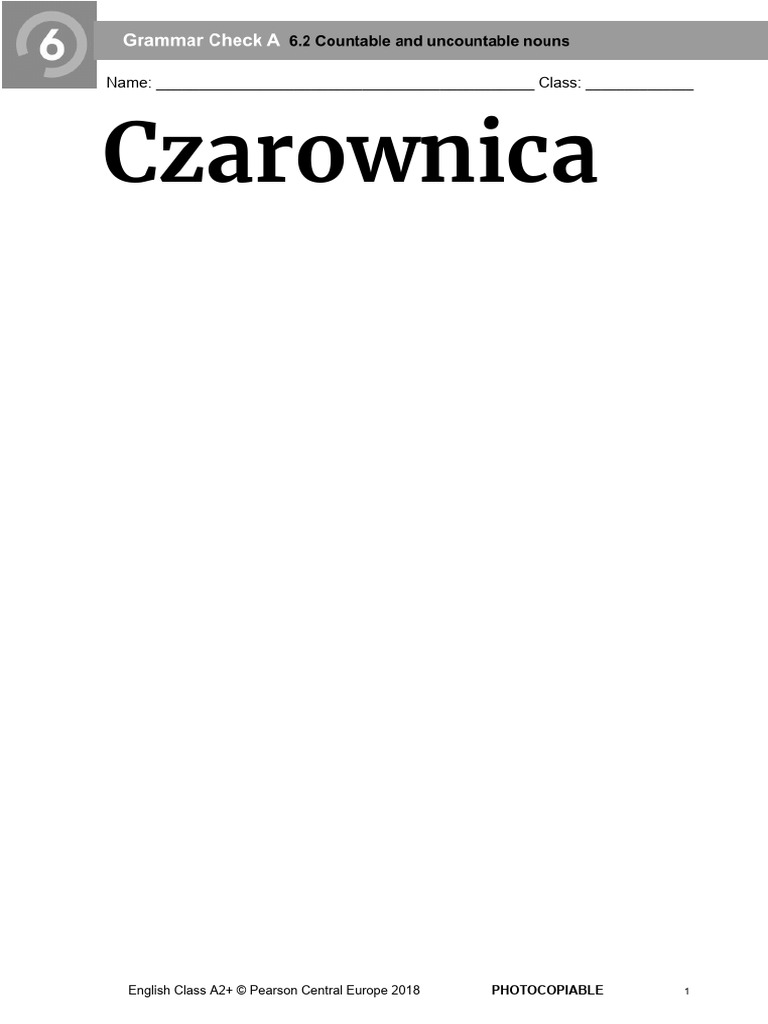 ECA2 Tests Grammar Check 6.2A 2018.docx-1 | PDF