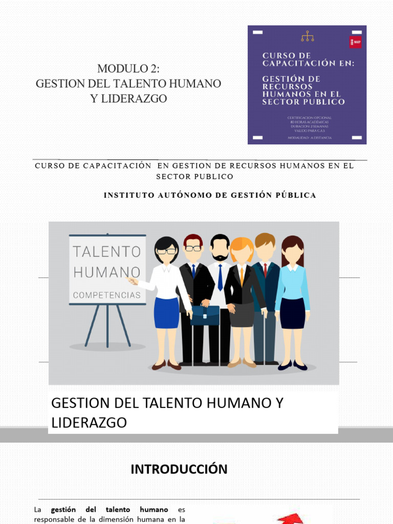 MODULO 2 - La Nueva Gestión de Los RRHH Gestion Del Talento Humano y ...
