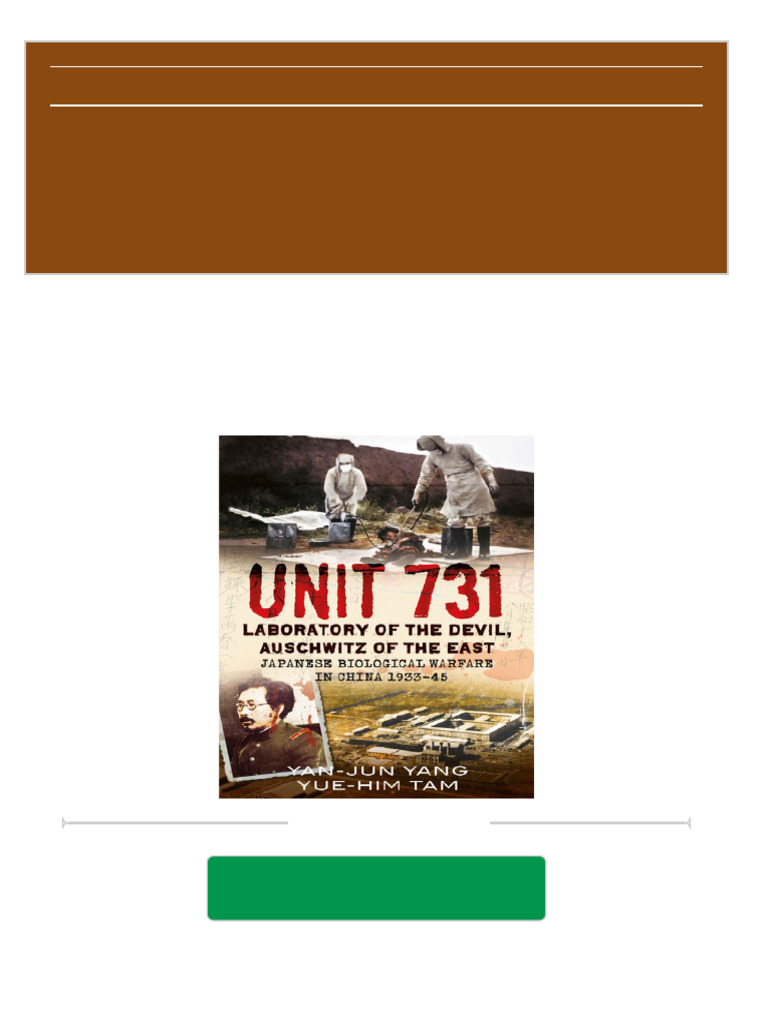 Full download unit 731 laboratory of the devil auschwitz of the east