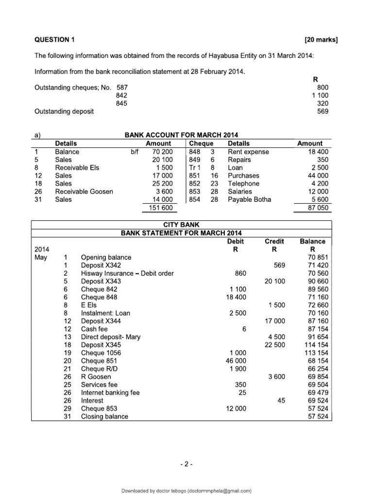Bank Reco | PDF
