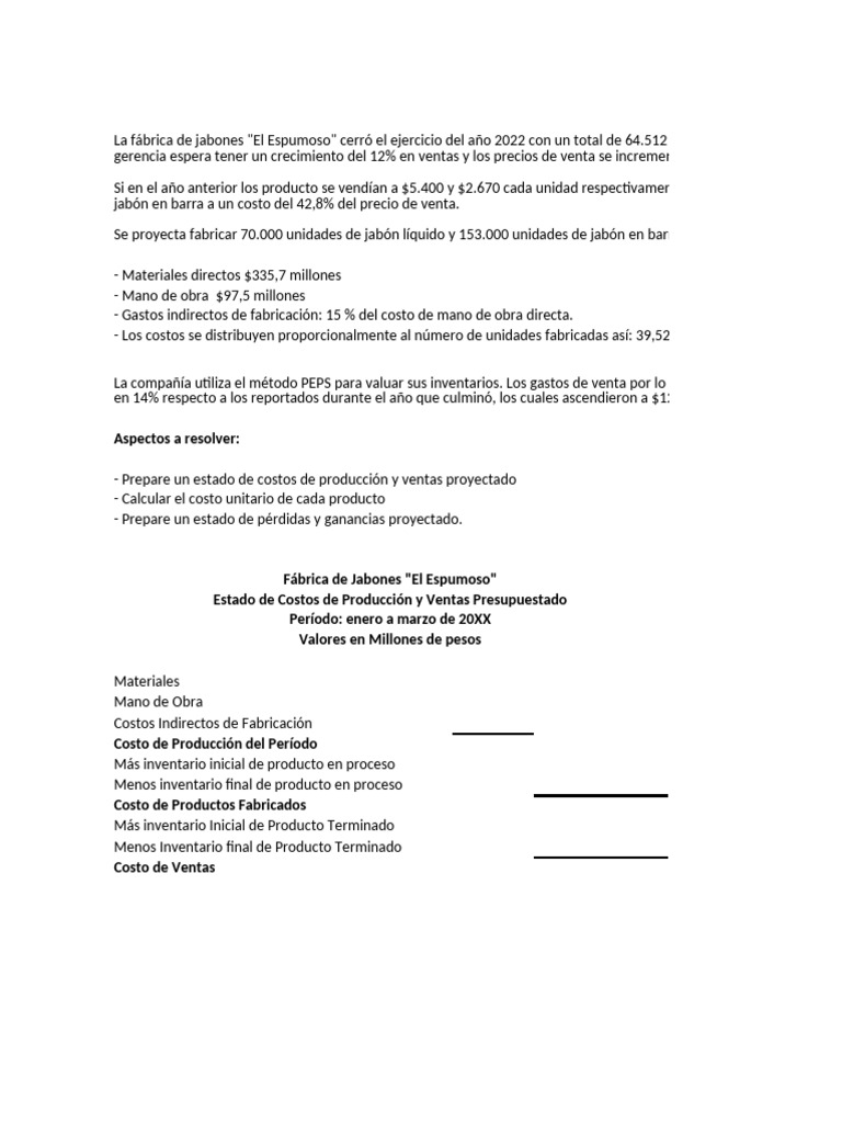 Copia de Ejercicio - Costos - y - Rentabilidad | PDF | Economias