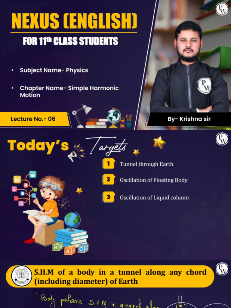 Simple Harmonic Motion 06 - Class Notes - Nexus (English) | PDF