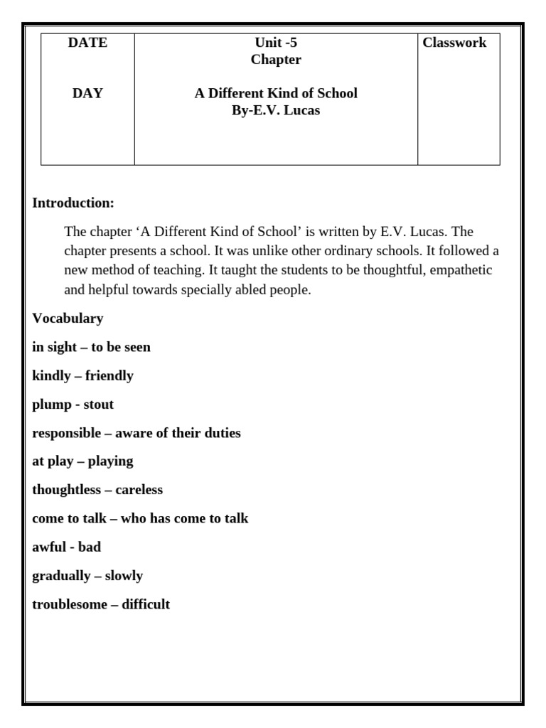 Class 6th Unit 5 | PDF