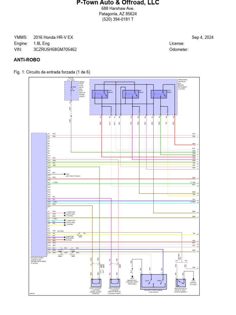 2021 HONDA HRV SERVICE SCHEDULE PDF visual data 7