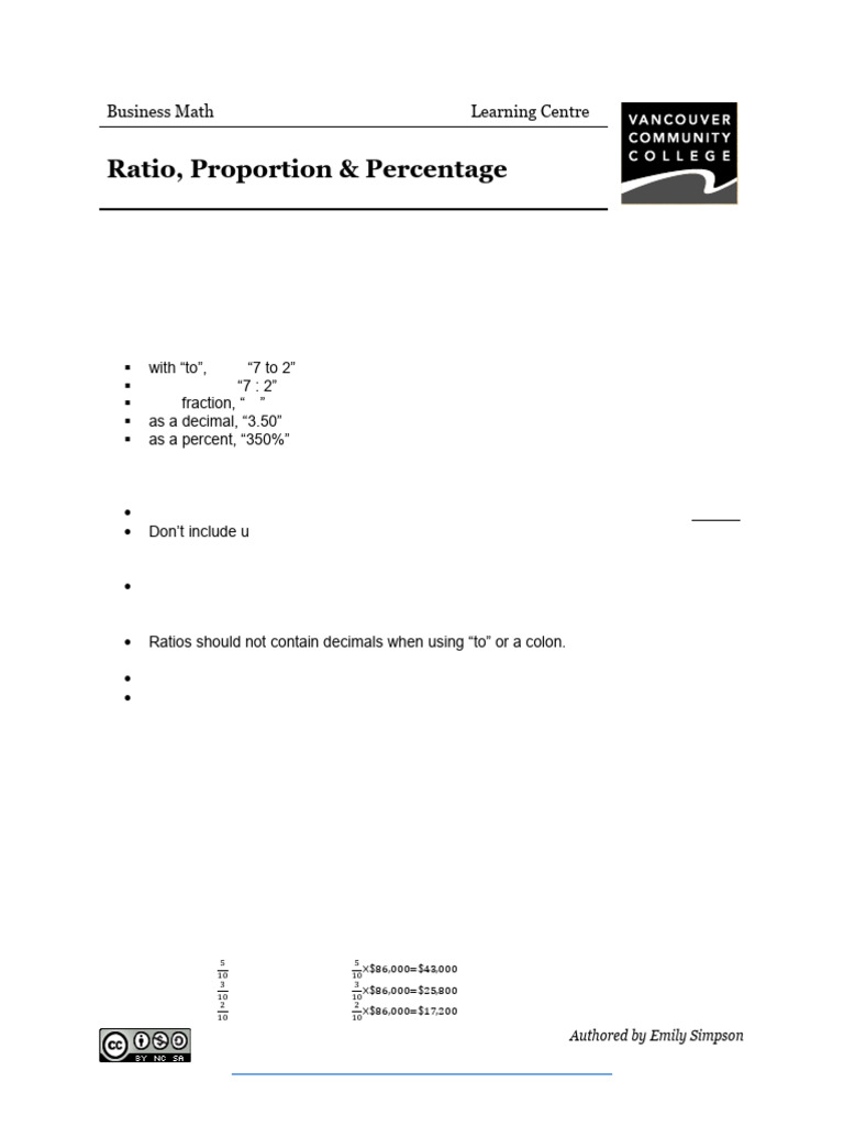 5 Ratio Proportion and Percentage | PDF