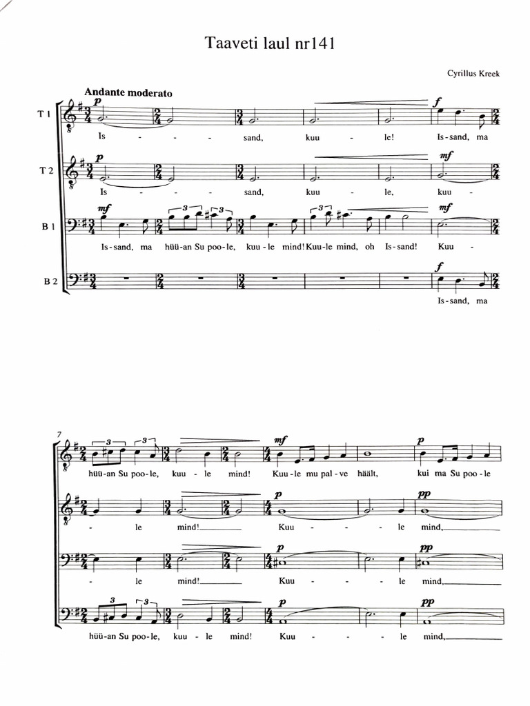 Taaveti Laul 141 | PDF