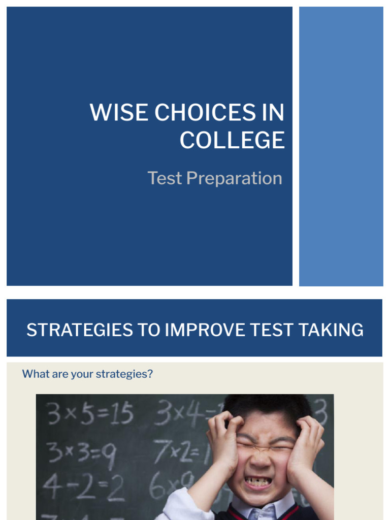 Wise Choices in Test Preparation | PDF | Human Communication | Neuroscience