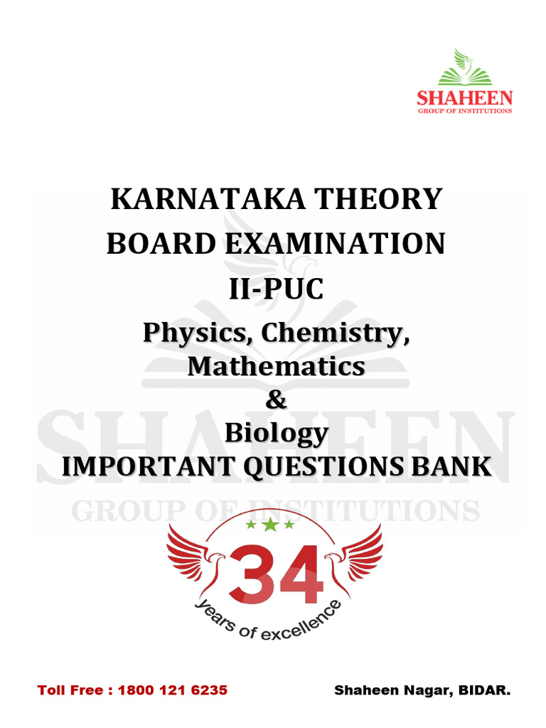 PCMB Important Questions Bank | PDF | Atoms | Electromagnetism