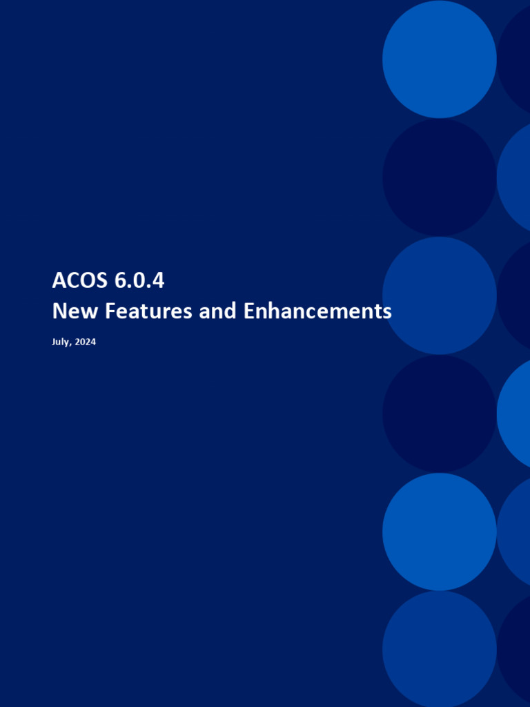 A10 ACOS 5.3 New Features and Enhancements | PDF | Domain Name System |  Proxy Server